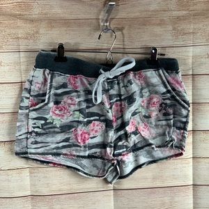 Derek Heart Floral Drawstring Lounge Shorts